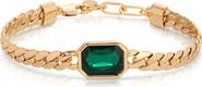 Ettika Deco Crystal Statement Cuban Chain Bracelet