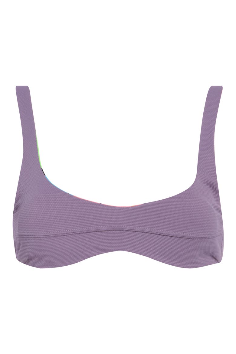 Lilium Scoop Neck Bikini Top, Main, color, GRAY