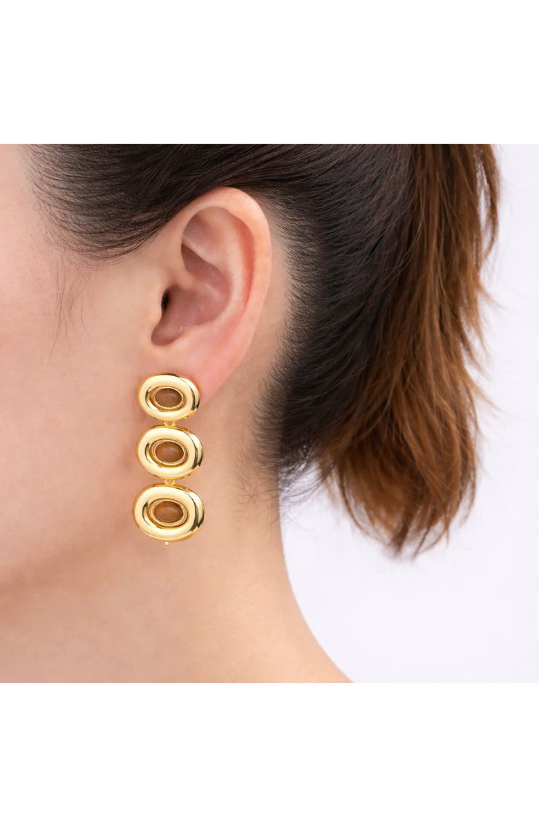 EYE CANDY LOS ANGELES Rhea Statement Drop Earrings, Alternate, color, Gold