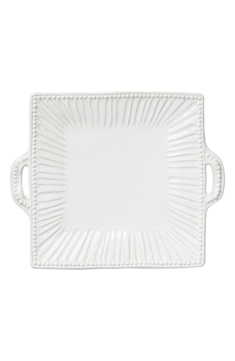VIETRI Incanto Stone Stripe Platter, Main, color, White