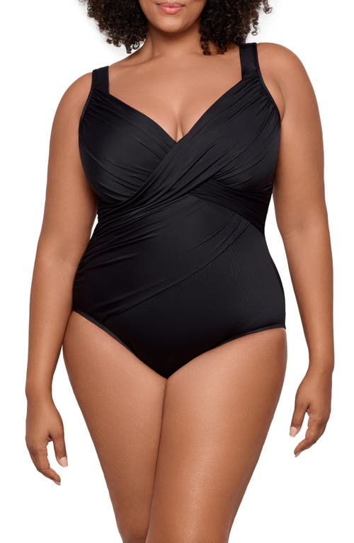 Miraclesuit ® Solid Revele One-piece Swimsuit In Black