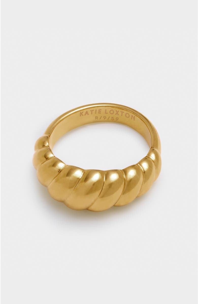 Katie Loxton Harper Twist Ring, Alternate, color, Gold Coated