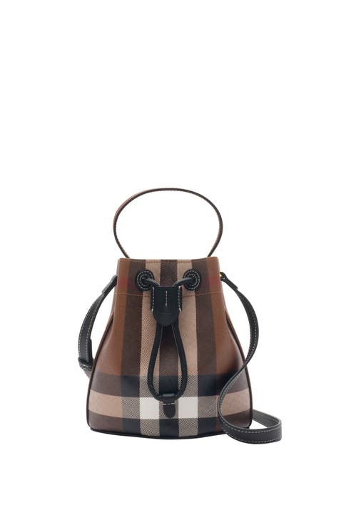 Mini Check Bucket Bag