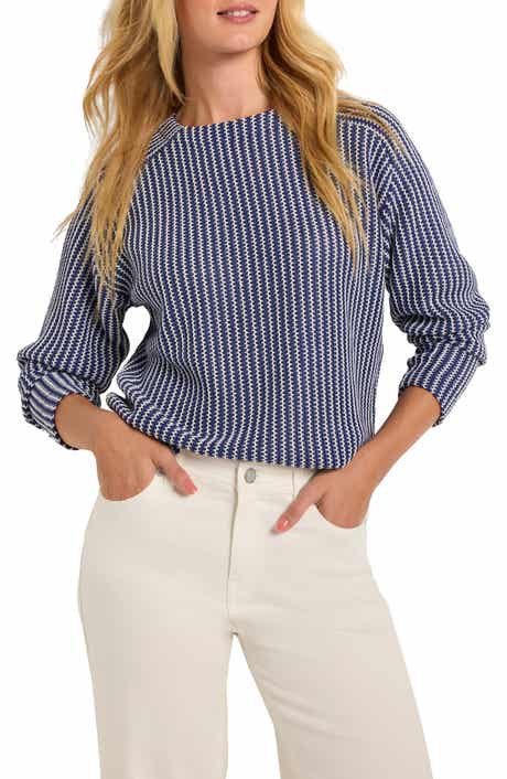 NIC+ZOE Zigzag Blues Top