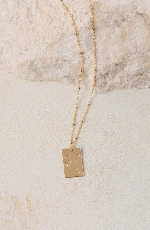 Set & Stones Zodiac Constellation Pendant Necklace In Silver - Capricorn