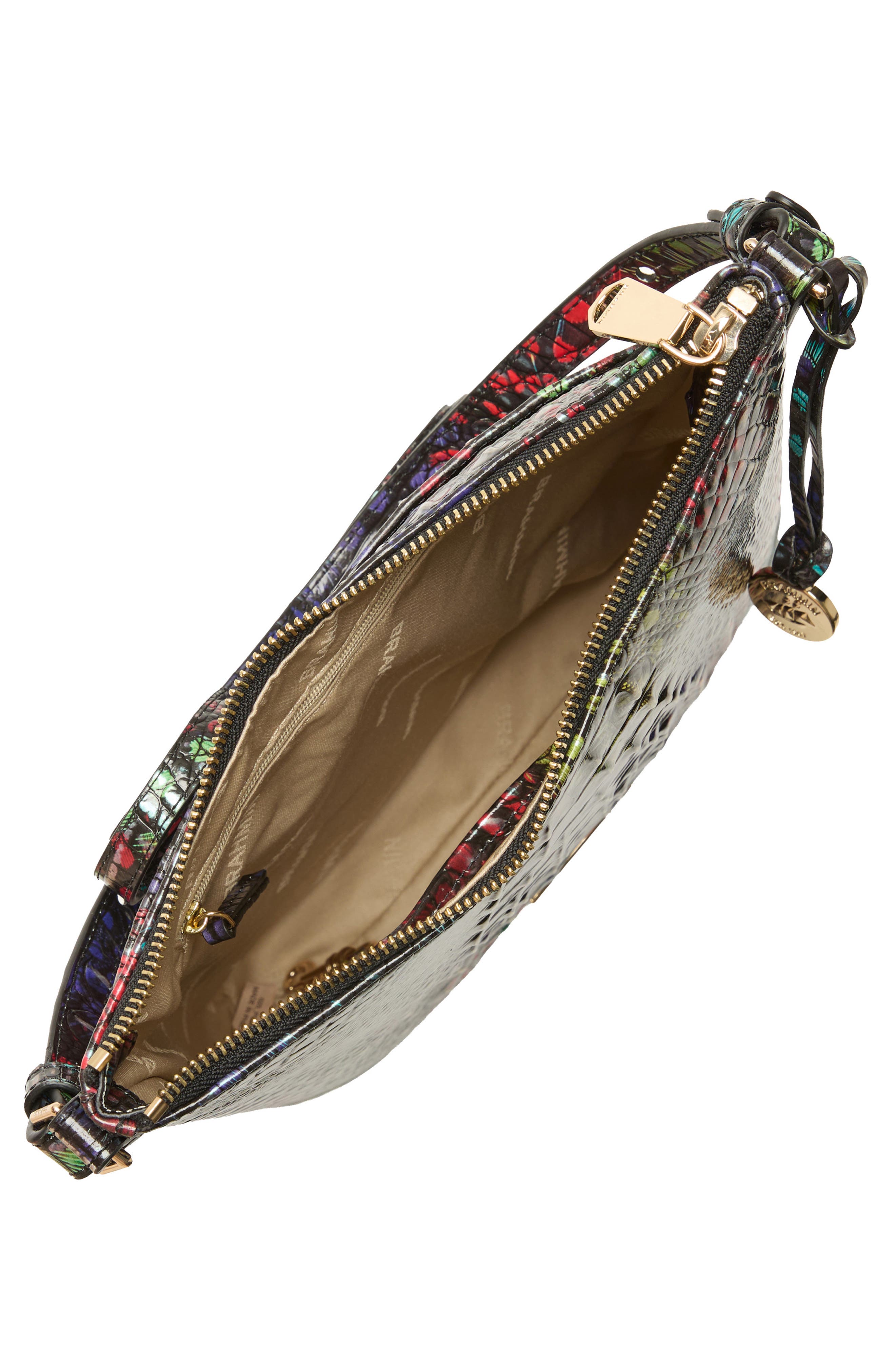 Brahmin Katie Croc Embossed Leather Crossbody Bag, Alternate, color, Showtime Melbourne