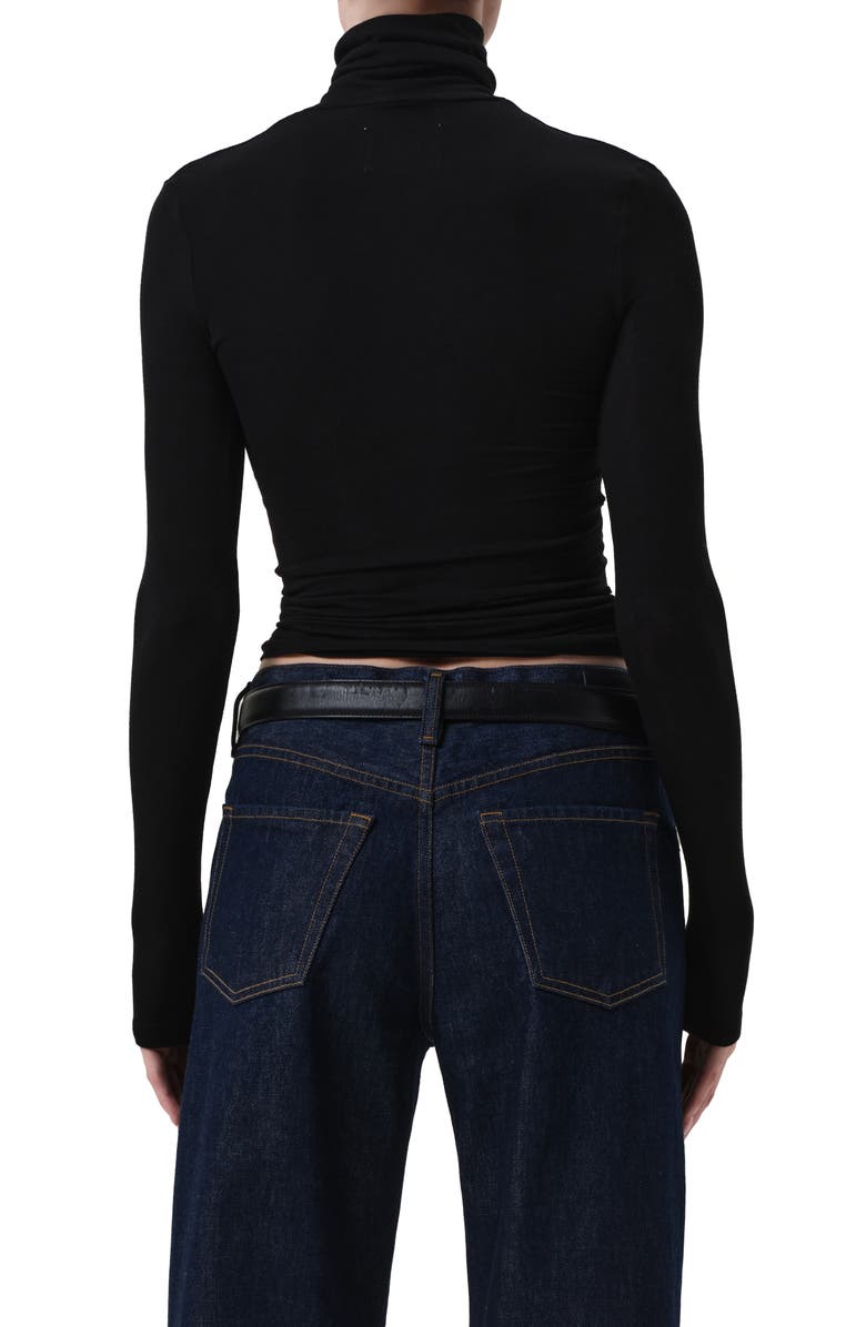 Citizens of Humanity Caradene Scrunch Turtleneck, Alternate, color, Black