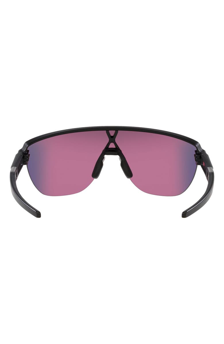 Oakley Corridor 142mm Semi Rimless Prizm<sup>™</sup> Polarized Shield Sunglasses, Alternate, color, Black Grey