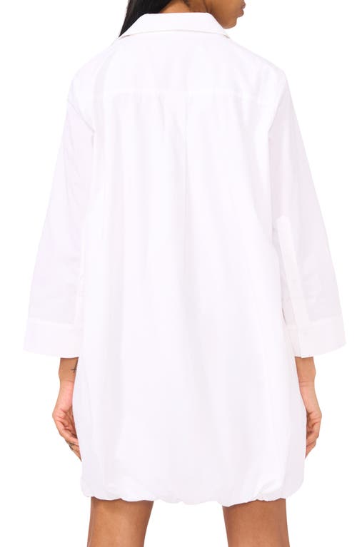 Halogenr Halogen(r) Cotton Bubble Hem Popover Shirtdress