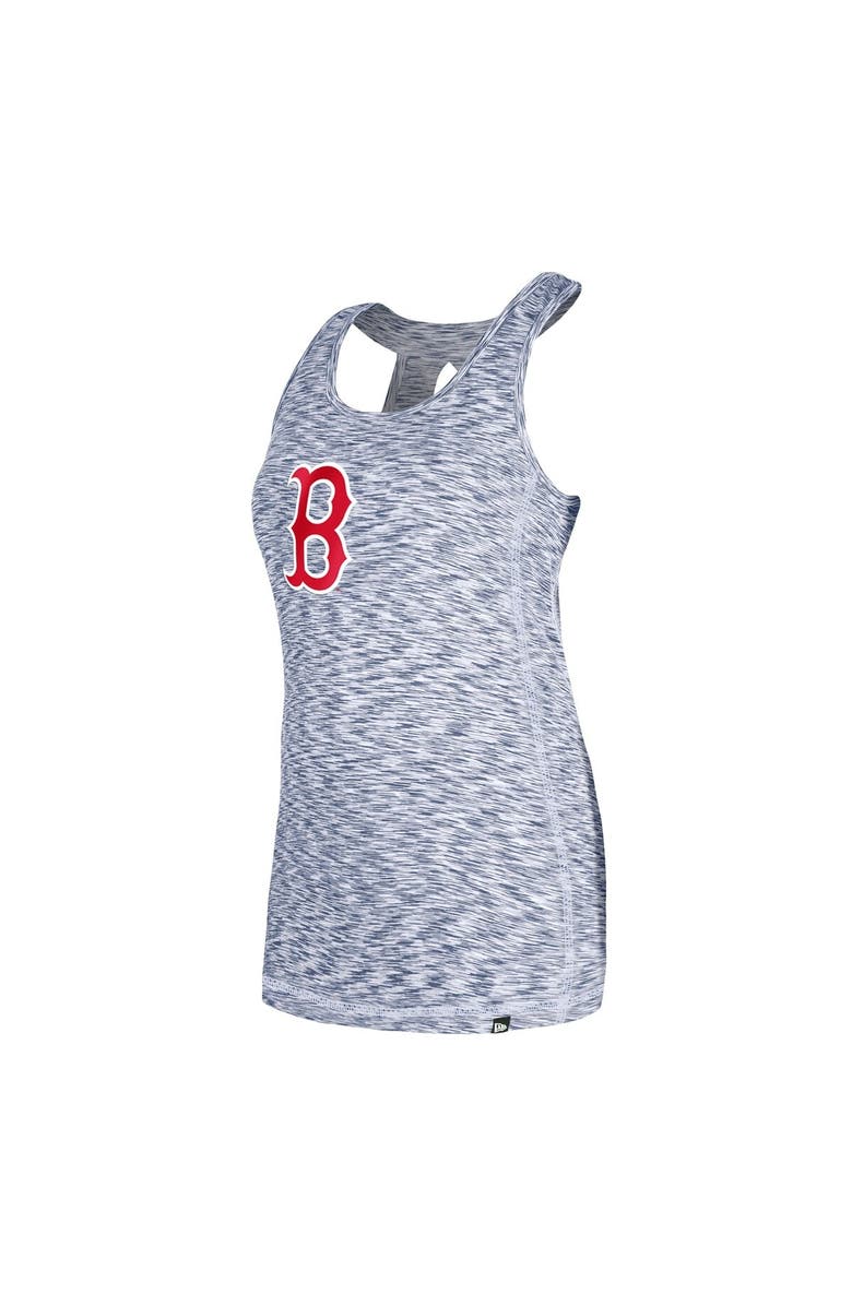 New Era Women's New Era Navy Boston Red Sox Space Dye Keyhole Back Tank Top, Alternate, color, Navy