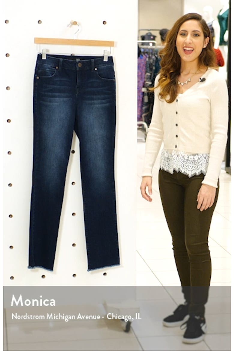 RE:Denim High Waist Raw Hem Jeans video