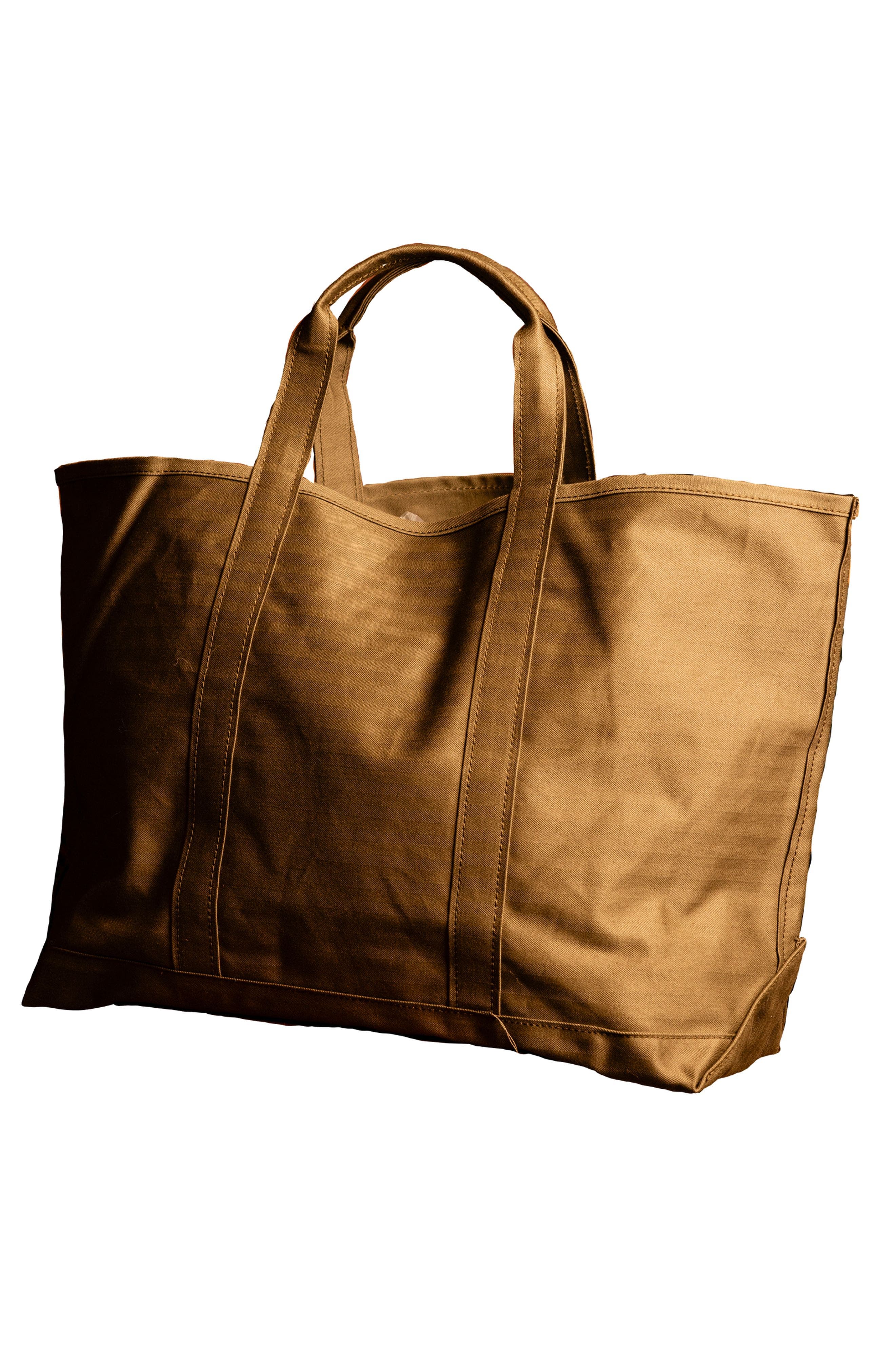 Fortela Tawelbag Herringbone Cotton Bag, Main, color, Green