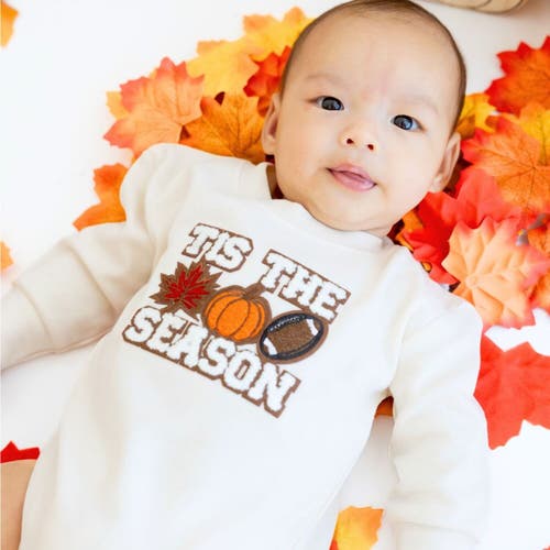 Sweet Wink Tis The Season Pumpkin Patch Long Sleeve Romper In Neutral