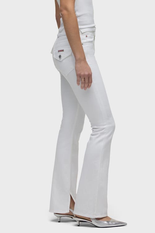 Hudson Jeans Barbara High-rise Bootcut W/flap In White