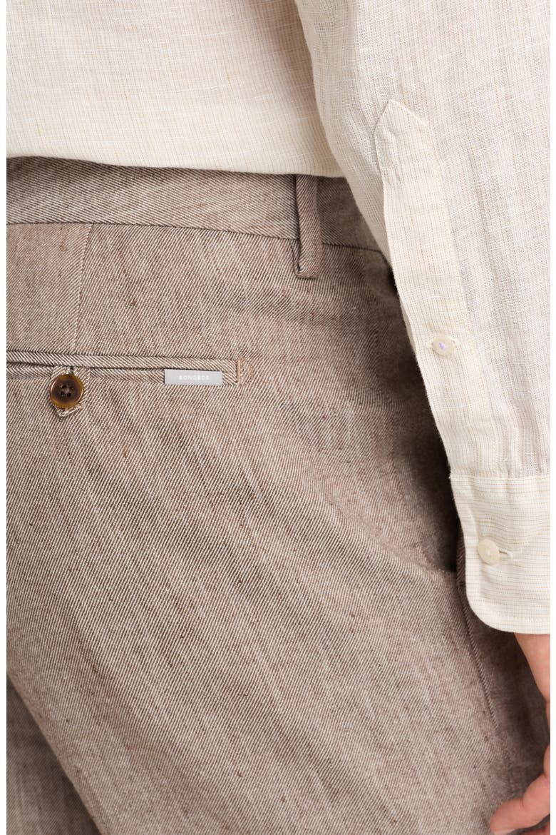Everyday Pinstripe Linen Button-Down Shirt, Alternate, color, SUMMER SAND