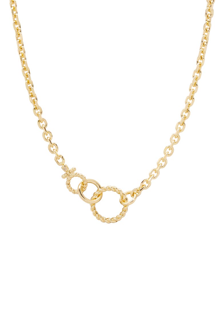 Crew Link Pendant Necklace, Main, color, GOLD