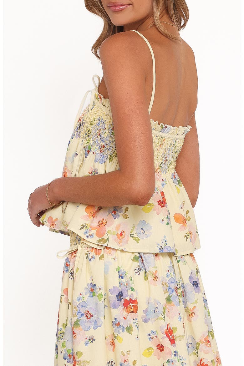 Cosima Floral Print Camisole, Alternate, color, YELLOW FLORAL
