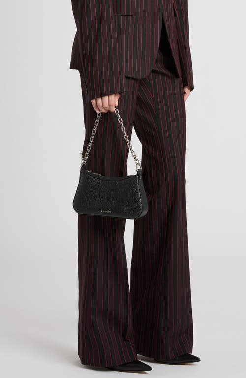 Shop Alexander Mcqueen Mcqueen Mini T-bar Handbag In Black/silver