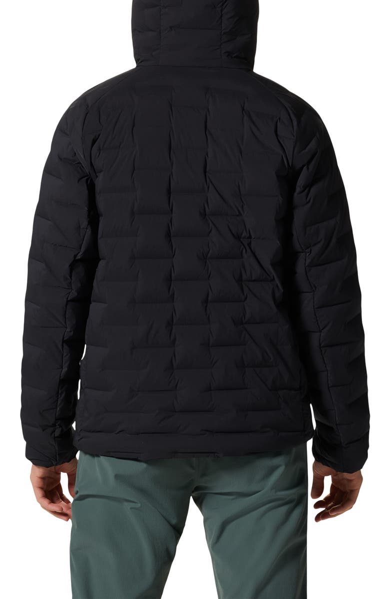 Mountain Hardwear Stretchdown<sup>™</sup> 700 Fill Power Down Hooded Jacket, Alternate, color, Black