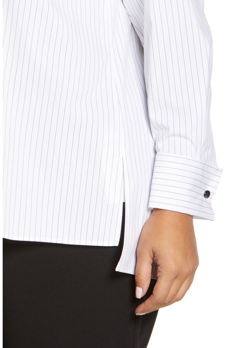 Greyson Stripe Button-Up Blouse, Alternate, color, BLACK MULTI