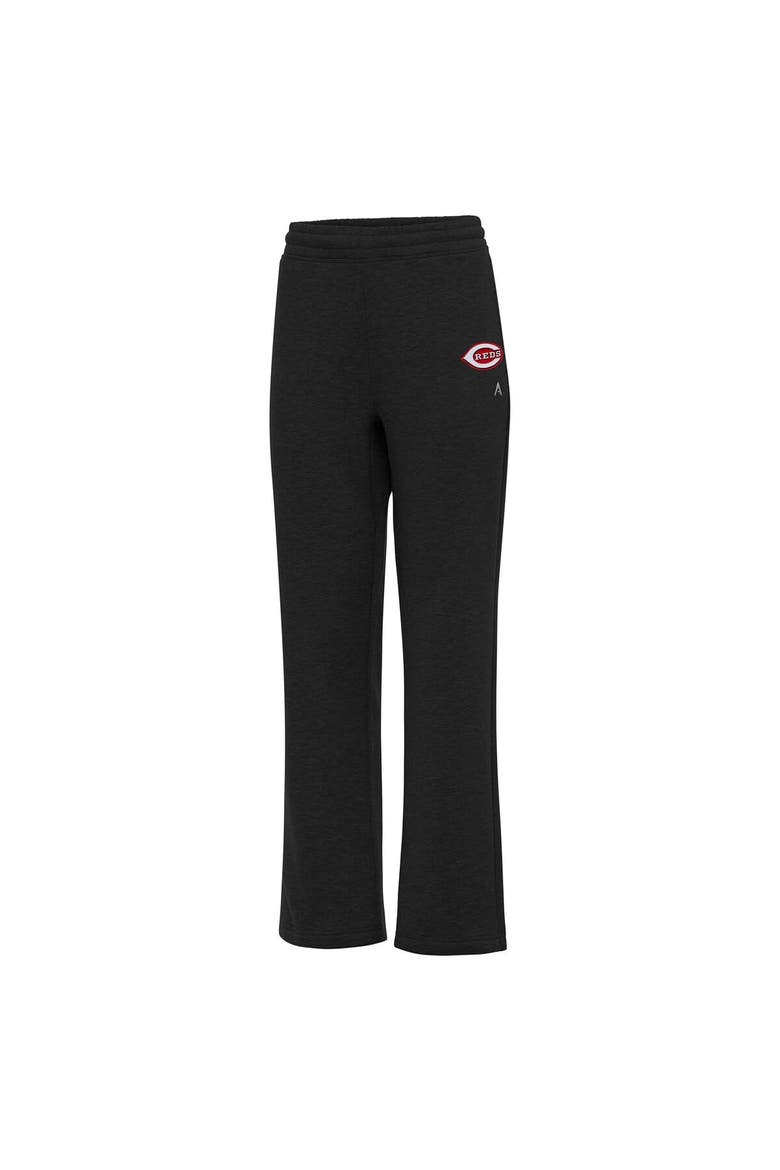 Women's Antigua  Black Cincinnati Reds Victory Sweatpants, Main, color, Black