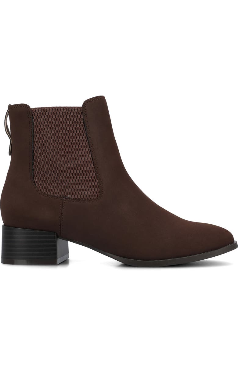 Journee Collection Chayse Bootie, Alternate, color, Chocolate/Nubuck
