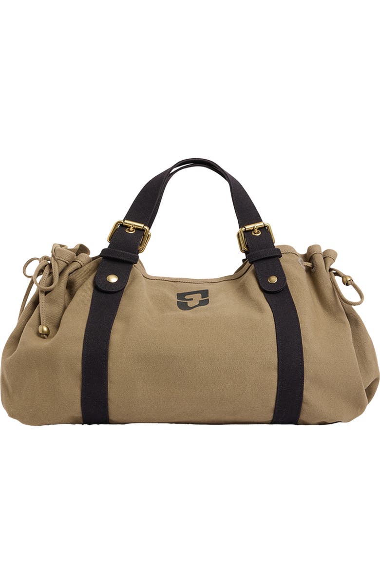 GERARD DAREL Bicolor 24H Canvas Handbag, Main, color, Khaki