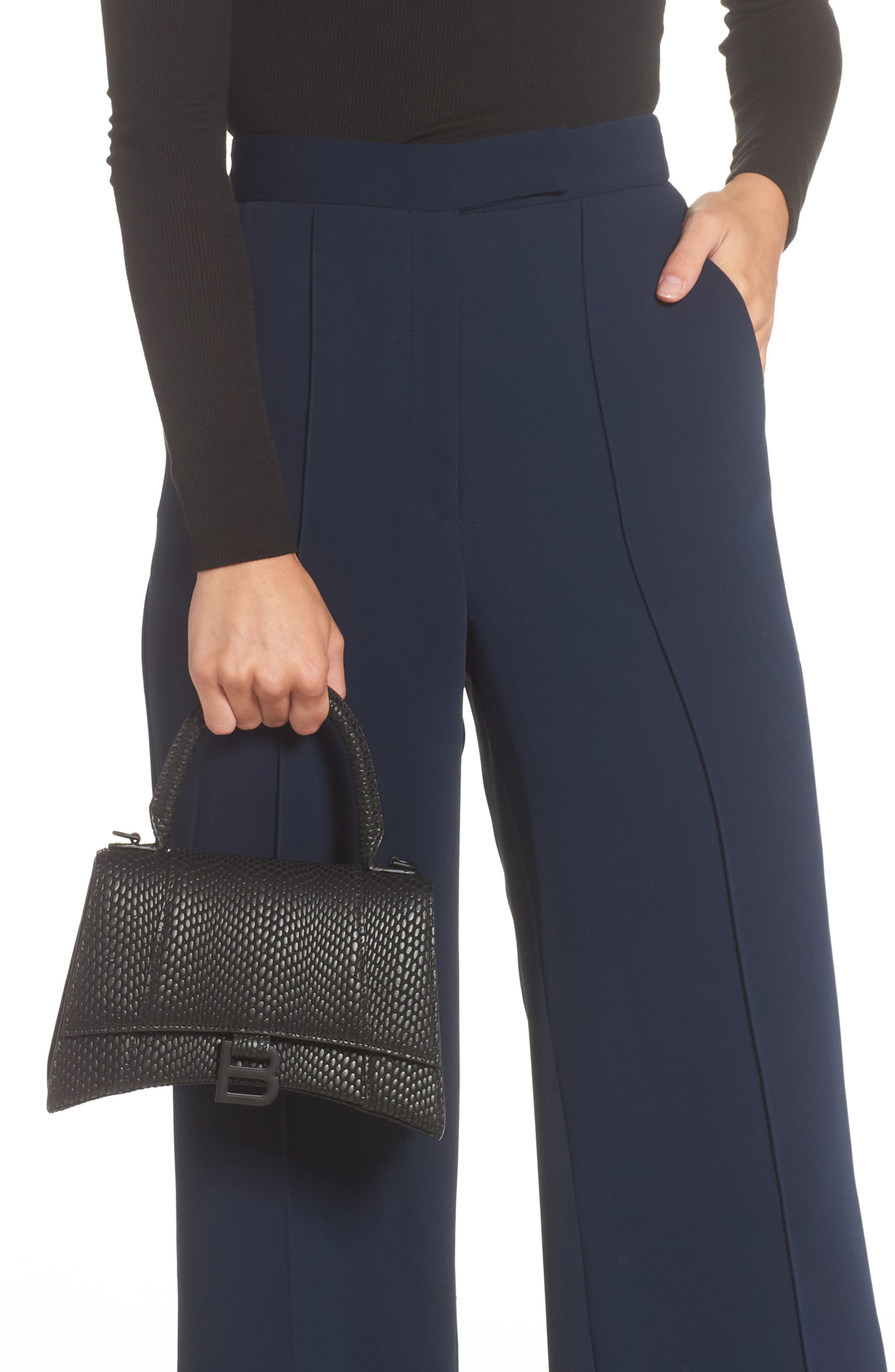 Balenciaga Small Hourglass Cobra Embossed Leather Top Handle Bag, Alternate, color, 