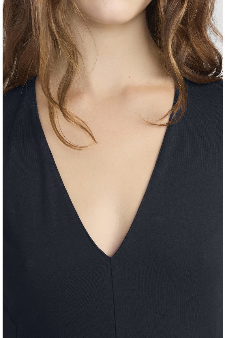 The Studio Cotton Midi Dress, Alternate, color, NAVY