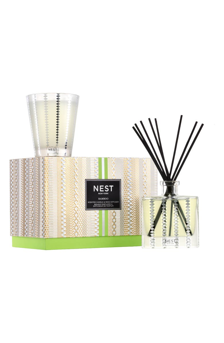 NEST New York Bamboo Candle & Reed Diffuser Set, Main, color,
