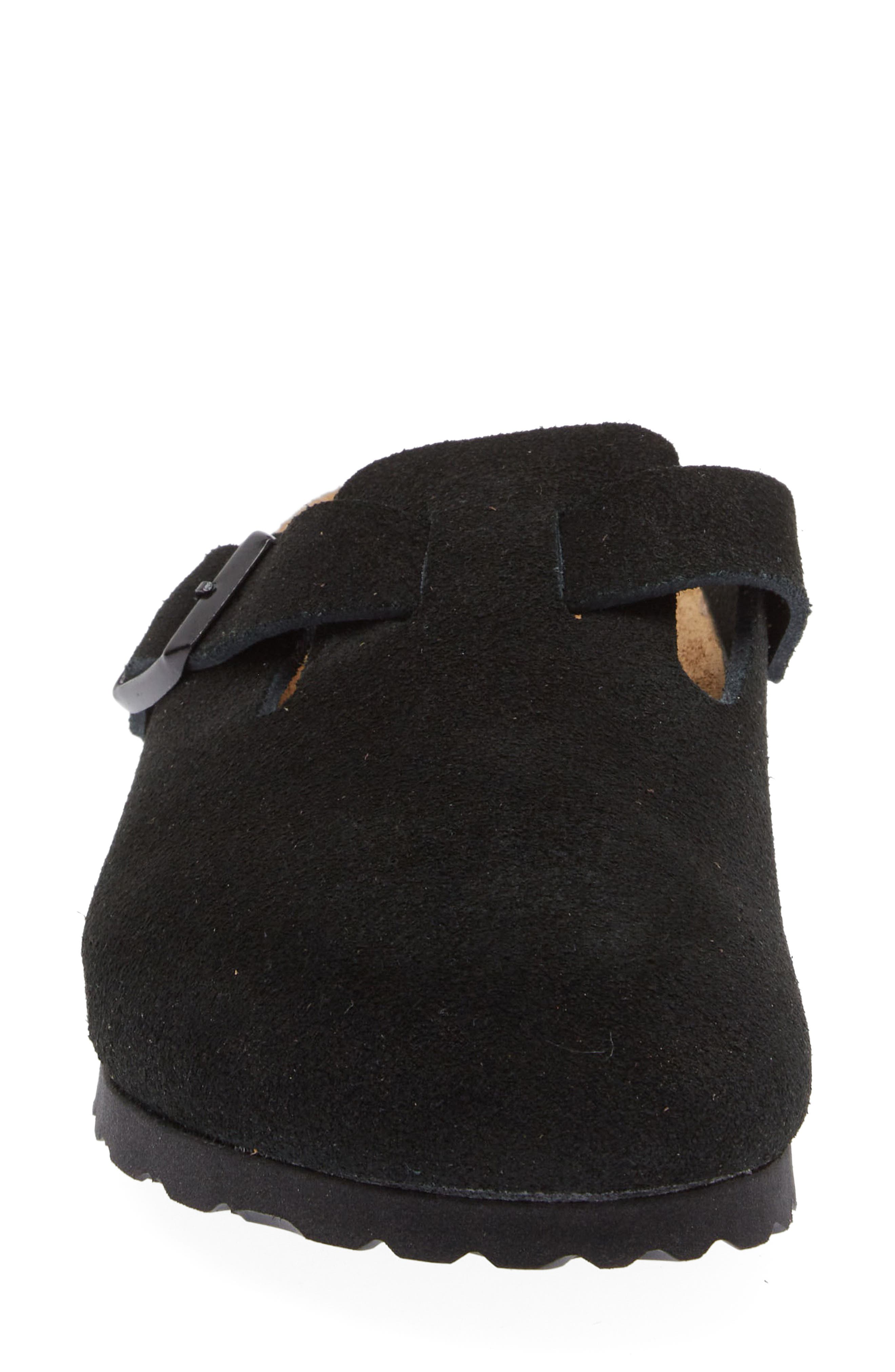 Birkenstock Boston Soft Footbed Clog, Alternate, color, Black