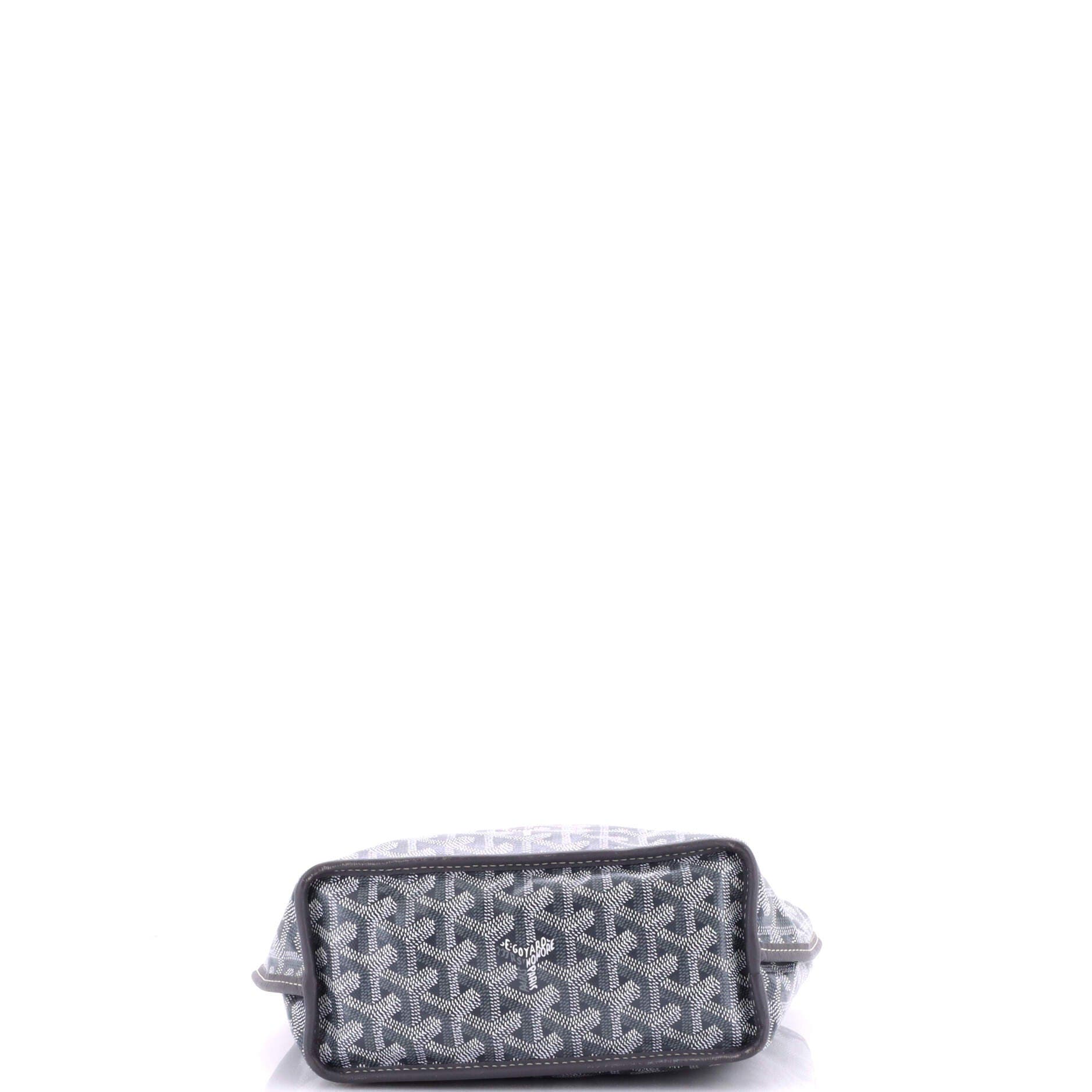 Pre-Owned Goyard Anjou Reversible Tote Coated Canvas Mini, Alternate, color, Gray