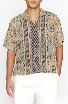 Raga Paisley Print Camp Shirt