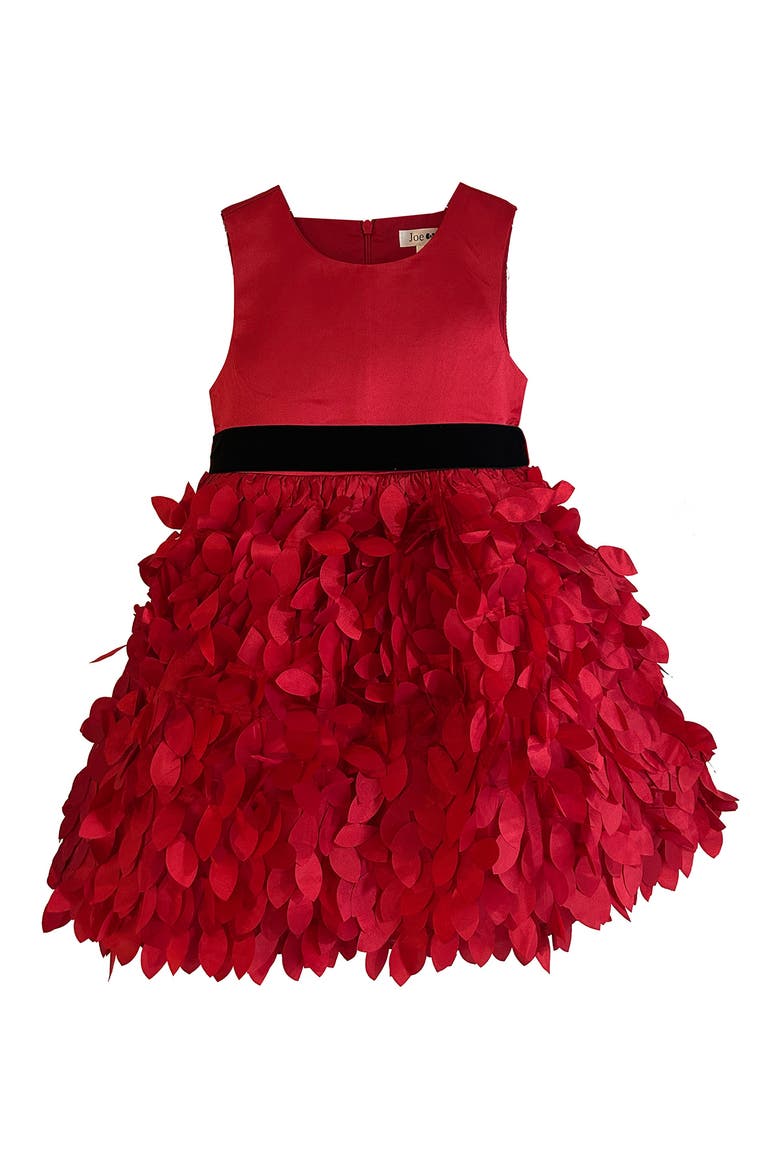 Kids' Textured Skirt Dress, Main, color, RED