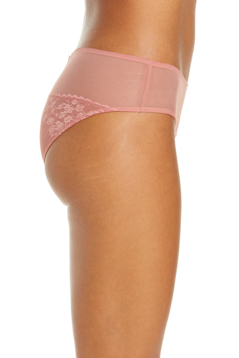 Cherry Blossom Lace Briefs, Alternate, color, SANDY ROSE