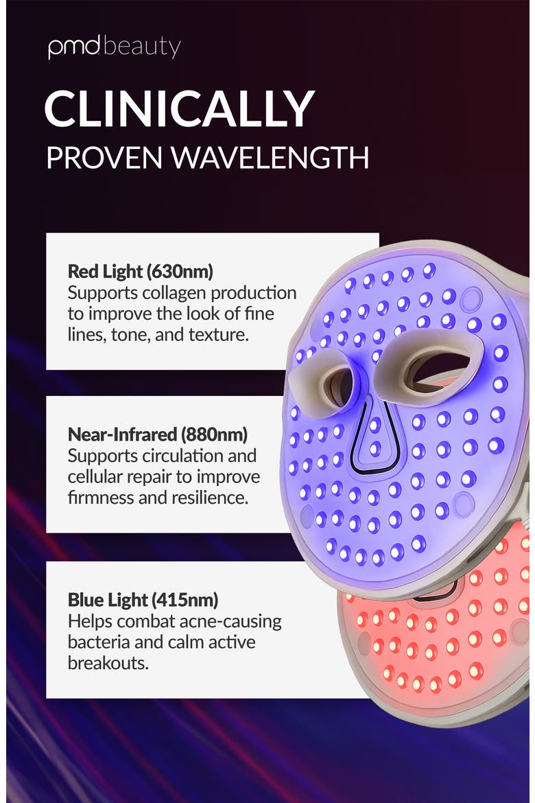 LED Light Therapy Mask, Alternate, color, CREAM