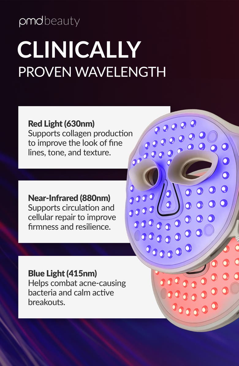 PMD LED Light Therapy Mask, Alternate, color, Cream