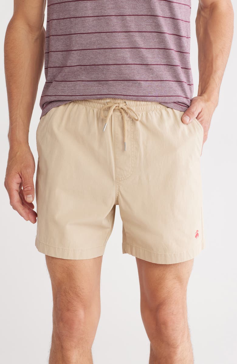 Brooks Brothers Stretch Cotton Shorts, Main, color, Safari
