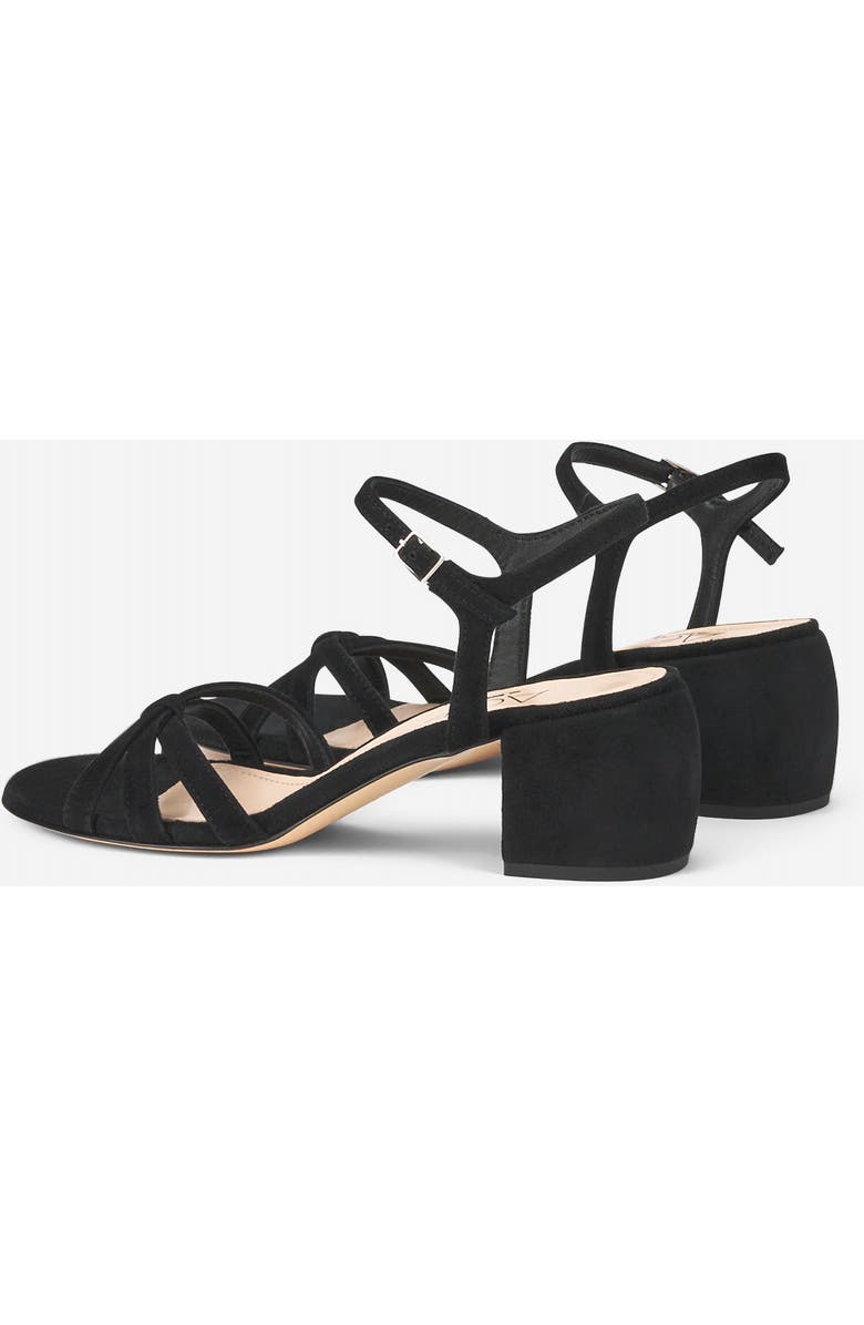 AGL Clio Sandal with Medium Heel, Alternate, color, Black Velour