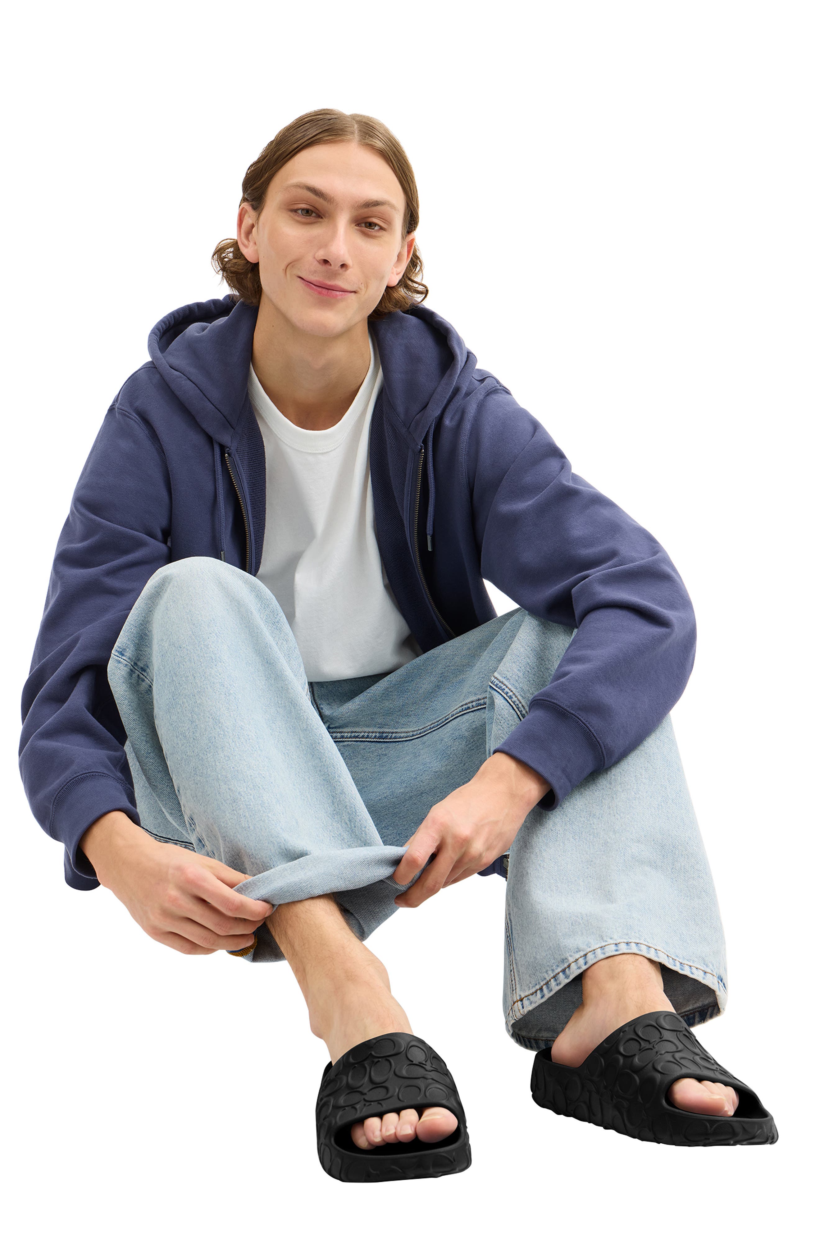 COACH Bay Slide Sandal, Alternate, color, Black