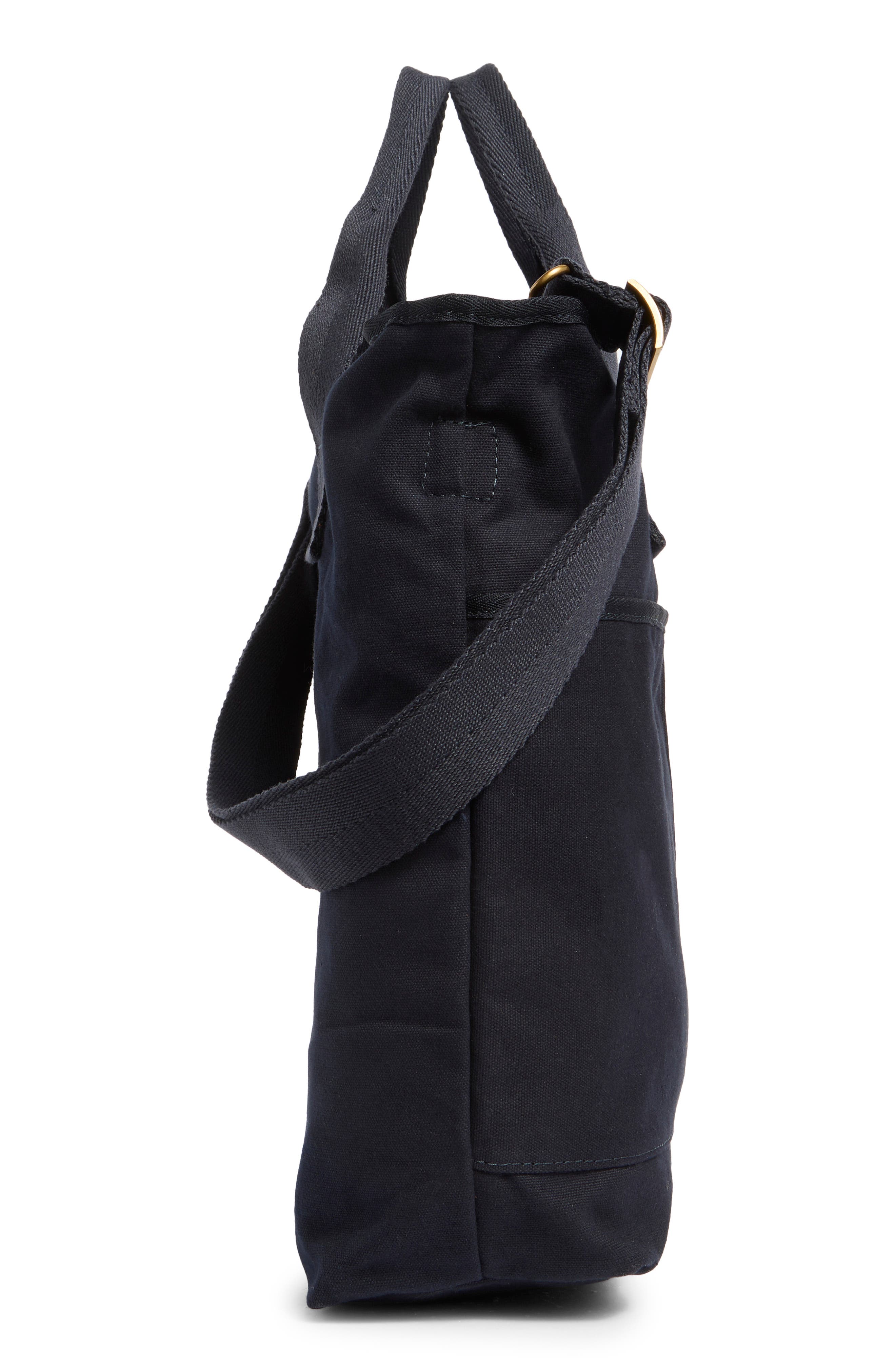 New Amsterdam Leatherworks Ayla Canvas Crossbody Bag, Alternate, color, Midnight