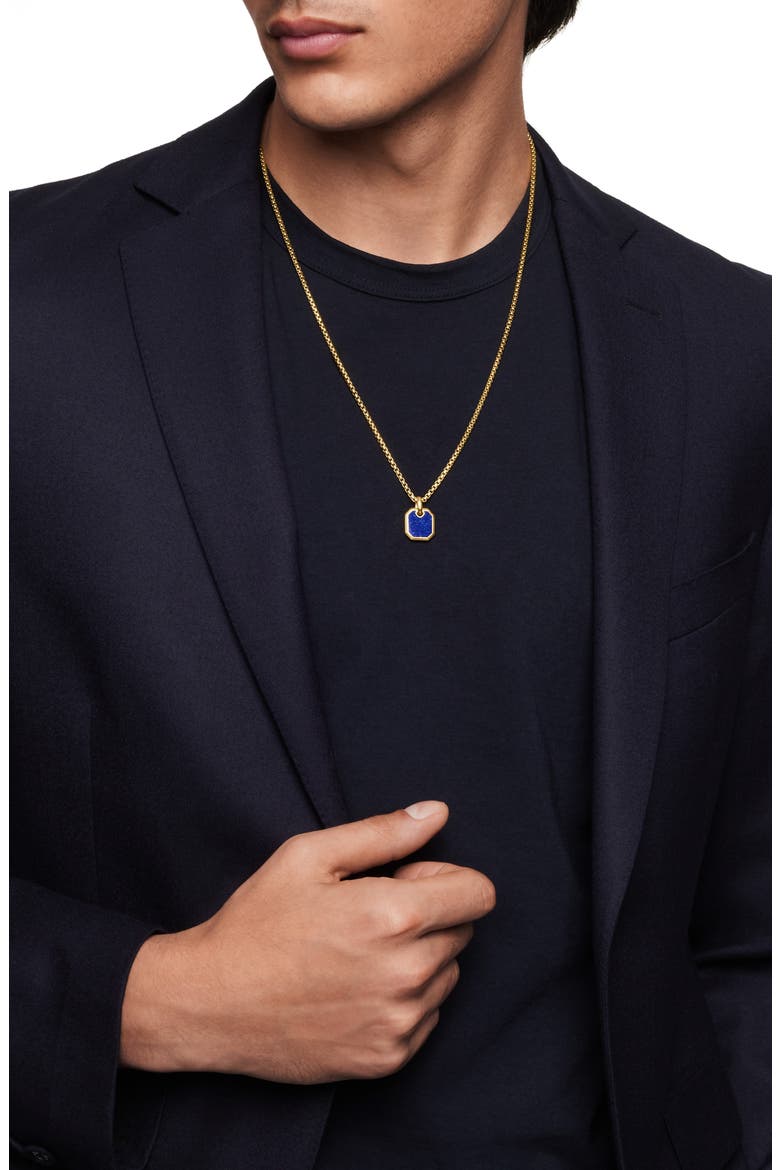 Roman Lapis Lazuli Amulet in 18K Yellow Gold, Alternate, color, 18K YELLOW GOLD