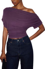 Reformation Iris One-Shoulder Knit Top