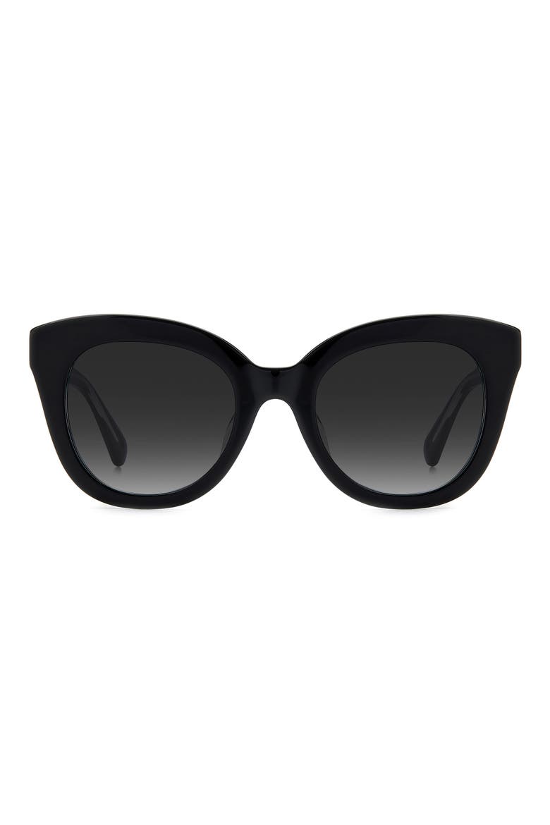 belhas 50mm square sunglasses, Main, color, BLACK