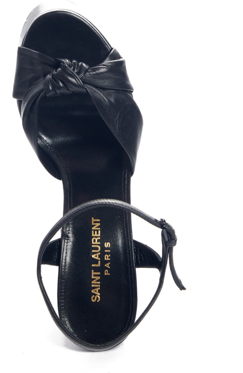 Saint Laurent Bianca Ankle Strap Platform Sandal, Alternate, color,