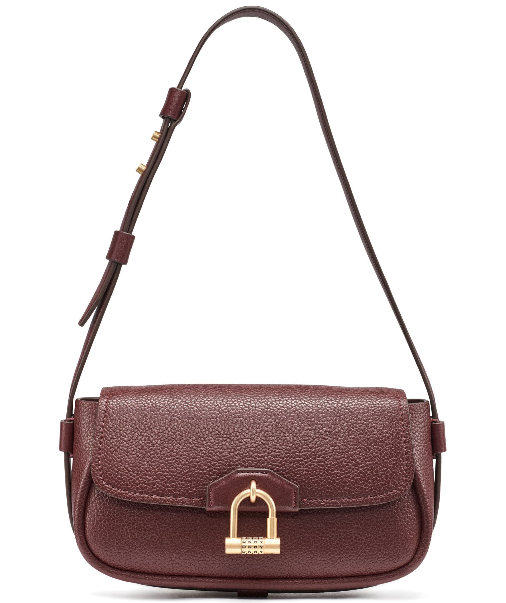 DKNY Karlie Baguette, Main, color, Aged Wine