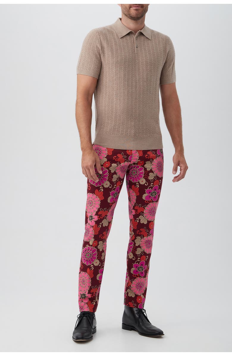 MR TURK Asher Textured Knit Polo, Alternate, color, Taupe