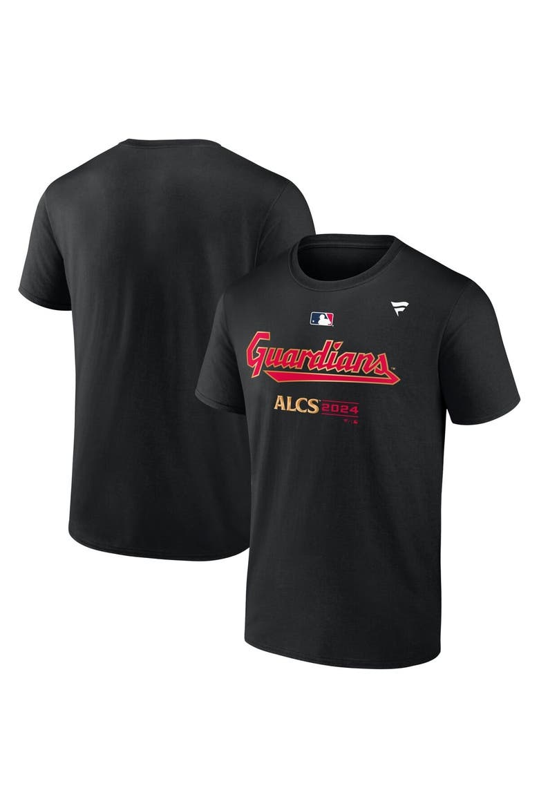 Men's Fanatics Black Cleveland Guardians 2024 American League Division Series Champions Locker Room T-Shirt, Main, color, Black