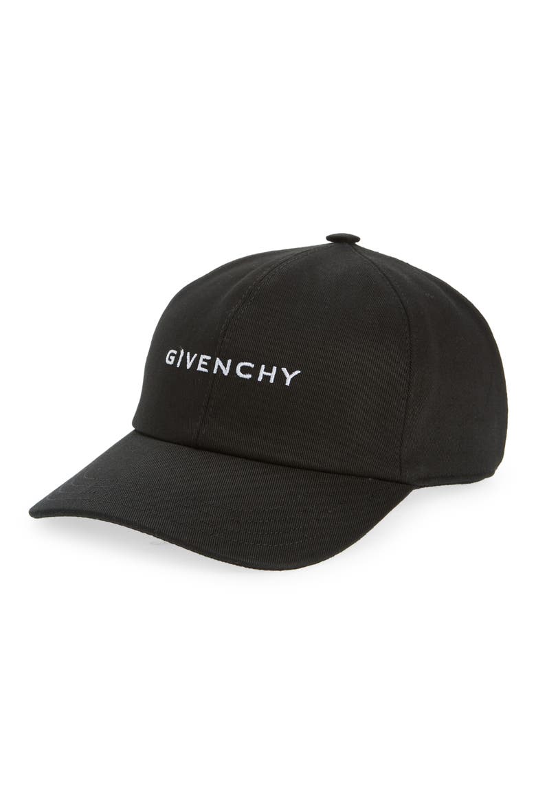 Kids' Embroidered Logo Cotton Baseball Cap, Main, color, 09B BLACK