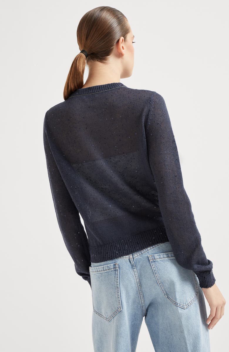 Brunello Cucinelli Linen and silk cardigan, Alternate, color,